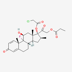 molecular formula C27H34ClFO7 B15074501 Betamethasone dipropionate, European Pharmacopoeia (EP) Reference Standard 