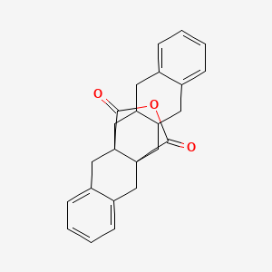 molecular formula C24H22O3 B15074508 24-Oxahexacyclo[12.8.3.01,14.03,12.05,10.016,21]pentacosa-5,7,9,16,18,20-hexaene-23,25-dione CAS No. 65003-07-8