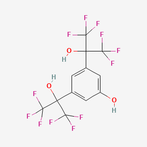 molecular formula C12H6F12O3 B1507452 2,2'-(5-Hydroxy-1,3-phenylene)bis(1,1,1,3,3,3-hexafluoropropan-2-ol) 