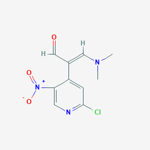 2-(2-Chloro-5-nitropyridin-4-yl)-3-(dimethylamino)acrylaldehyde