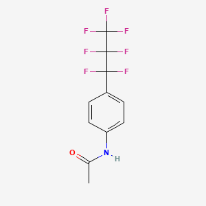 molecular formula C11H8F7NO B15074562 N-[4-(Heptafluoropropyl)phenyl]acetamide CAS No. 199530-73-9