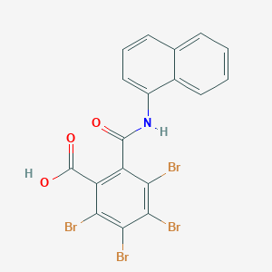 molecular formula C18H9Br4NO3 B15074579 2,3,4,5-Tetrabromo-6-(naphthalen-1-ylcarbamoyl)benzoic acid CAS No. 54914-90-8