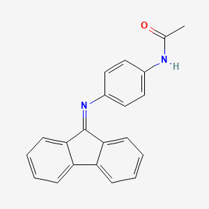 molecular formula C21H16N2O B15074583 N-(4-((9H-Fluoren-9-ylidene)amino)phenyl)acetamide CAS No. 102241-24-7