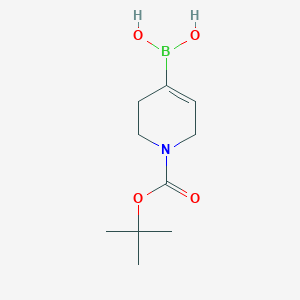 molecular formula C10H18BNO4 B150746 (1-(叔丁氧羰基)-1,2,3,6-四氢吡啶-4-基)硼酸 CAS No. 844501-00-4
