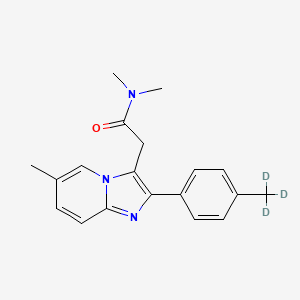 molecular formula C19H21N3O B15074601 Zolpidem-d7 