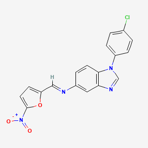 1-(4-Chlorophenyl)-N-((5-nitro-2-furyl)methylidene)-1H-benzimidazol-5-amine