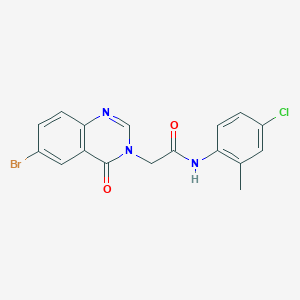 2-(6-Bromo-4-oxoquinazolin-3(4H)-yl)-N-(4-chloro-2-methylphenyl)acetamide