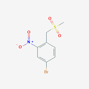 molecular formula C8H8BrNO4S B1507462 Benzene, 4-bromo-1-[(methylsulfonyl)methyl]-2-nitro- CAS No. 651780-41-5
