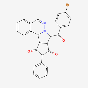 8-(4-Bromobenzoyl)-10-phenyl-11A,11B-dihydro-8H-cyclopenta(3,4)pyrrolo(2,1-A)phthalazine-9,11(8AH,10H)-dione