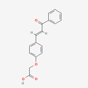 {4-[(1E)-3-oxo-3-phenyl-1-propenyl]phenoxy}acetic acid