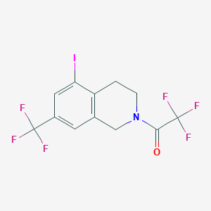 2,2,2-Trifluoro-1-(5-iodo-7-(trifluoromethyl)-3,4-dihydroisoquinolin-2(1H)-yl)ethanone