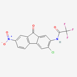 N-(3-Chloro-7-nitro-9-oxo-9H-fluoren-2-YL)-2,2,2-trifluoroacetamide