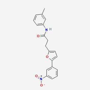 3-(5-(3-Nitrophenyl)furan-2-yl)-N-(m-tolyl)propanamide