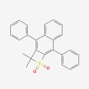 molecular formula C25H20O2S B15074734 2,2-Dimethyl-3,8-diphenyl-2h-naphtho[2,3-b]thiete 1,1-dioxide CAS No. 2068-05-5