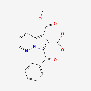 molecular formula C18H14N2O5 B15074745 Dimethyl 7-benzoylpyrrolo[1,2-b]pyridazine-5,6-dicarboxylate CAS No. 51544-24-2