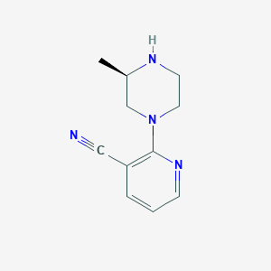 molecular formula C11H14N4 B1507475 2-[(3r)-3-Methylpiperazin-1-yl]nicotinonitrile 