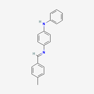 4-[(4-methylphenyl)methylideneamino]-N-phenylaniline