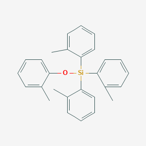 molecular formula C28H28OSi B15074776 (o-Tolyloxy)tri(o-tolyl)silane 