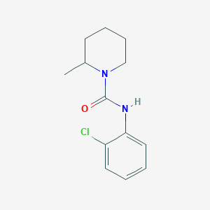 molecular formula C13H17ClN2O B15074781 1-(2-Chlorophenylcarbamoyl)-2-methylpiperidine CAS No. 60464-81-5