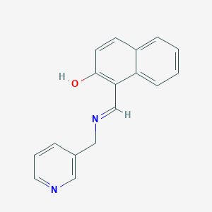 1-{(E)-[(pyridin-3-ylmethyl)imino]methyl}naphthalen-2-ol