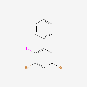 molecular formula C12H7Br2I B15074796 3,5-Dibromo-2-iodo-1,1'-biphenyl 