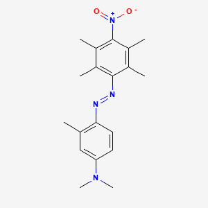 molecular formula C19H24N4O2 B15074803 4'-(Dimethylamino)-4-nitro-2,2',3,5,6-pentamethylazobenzene CAS No. 200130-74-1