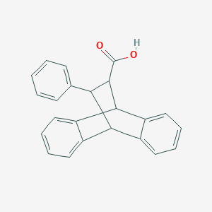 molecular formula C23H18O2 B15074826 12-Phenyl-9,10-dihydro-9,10-ethanoanthracene-11-carboxylic acid 