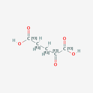 molecular formula C5H6O5 B15074848 2-oxo(1,2,3,4,5-13C5)pentanedioic acid 