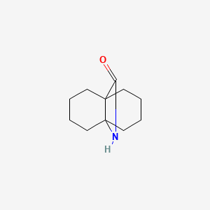 molecular formula C11H17NO B15074865 Octahydro-4a,8a-(epiminomethano)naphthalen-9-one CAS No. 30483-08-0