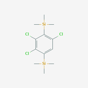 molecular formula C12H19Cl3Si2 B15074871 (2,3,5-Trichloro-1,4-phenylene)bis(trimethylsilane) CAS No. 20082-69-3