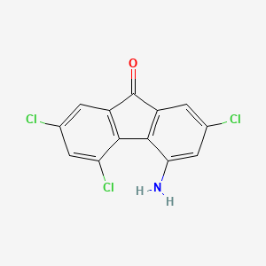 molecular formula C13H6Cl3NO B15074901 4-Amino-2,5,7-trichloro-9h-fluoren-9-one CAS No. 37568-13-1