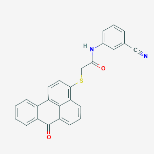 N-(3-cyanophenyl)-2-(7-oxobenzo[a]phenalen-3-yl)sulfanylacetamide