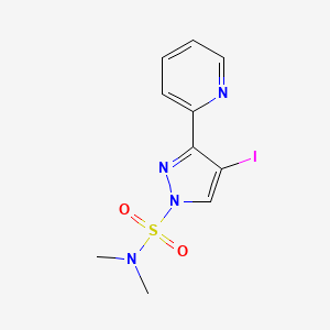 4-Iodo-N,N-dimethyl-3-(pyridin-2-yl)-1H-pyrazole-1-sulfonamide