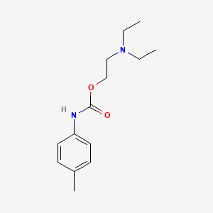 molecular formula C14H22N2O2 B15074947 2-Diethylaminoethyl N-(P-tolyl)carbamate CAS No. 107150-30-1