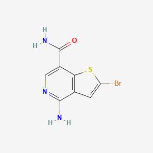 molecular formula C8H6BrN3OS B1507497 4-Amino-2-Bromothieno[3,2-C]pyridine-7-Carboxamide 