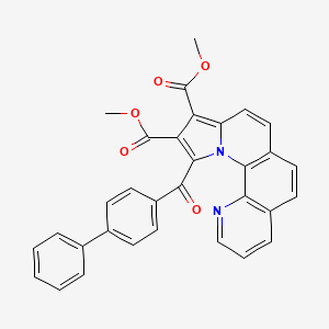 Dimethyl 11-((1,1'-biphenyl)-4-ylcarbonyl)pyrrolo(1,2-A)(1,10)phenanthroline-9,10-dicarboxylate