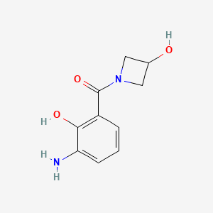 (3-Amino-2-hydroxyphenyl)(3-hydroxyazetidin-1-yl)methanone