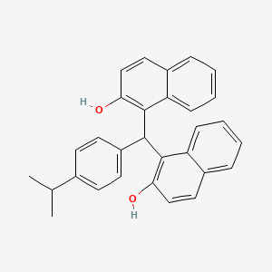 molecular formula C30H26O2 B15075079 1,1'-(4-Isopropylbenzylidene)DI-2-naphthol CAS No. 66595-94-6