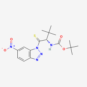 molecular formula C17H23N5O4S B1507508 Boc-Thiono-t-Leu-1-(6-nitro)benzotriazolide CAS No. 242483-79-0