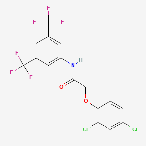 molecular formula C16H9Cl2F6NO2 B15075080 N-(3,5-Bis(trifluoromethyl)phenyl)-2-(2,4-dichlorophenoxy)acetamide CAS No. 105755-51-9