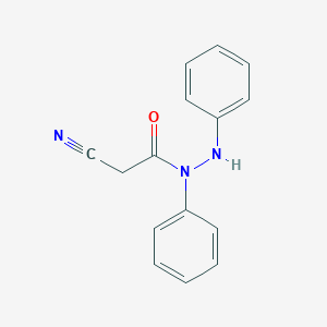 molecular formula C15H13N3O B15075100 2-cyano-N,N'-diphenylacetohydrazide CAS No. 106839-93-4