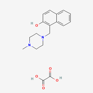 molecular formula C18H22N2O5 B15075109 1-(4-Methyl-piperazin-1-ylmethyl)-naphthalen-2-OL, oxalic acid 