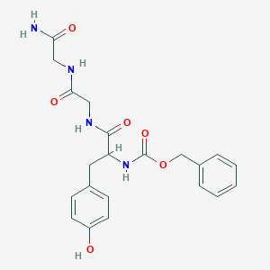 molecular formula C21H24N4O6 B15075113 Carbobenzyloxy-L-tyrosylglycylglycinamide CAS No. 160683-14-7