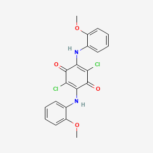 2,5-Dichloro-3,6-bis(2-methoxyanilino)cyclohexa-2,5-diene-1,4-dione