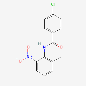 4-chloro-N-(2-methyl-6-nitrophenyl)benzamide