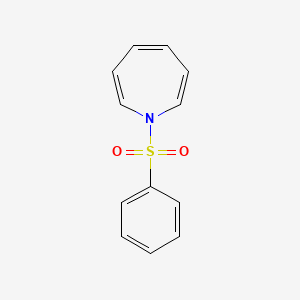 molecular formula C12H11NO2S B15075137 1H-Azepine, 1-(phenylsulfonyl)- CAS No. 20646-54-2