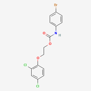 molecular formula C15H12BrCl2NO3 B15075159 2-(2,4-dichlorophenoxy)ethyl N-(4-bromophenyl)carbamate 