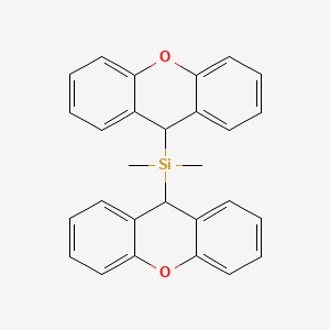 molecular formula C28H24O2Si B15075165 Dimethyldi(9H-xanthen-9-yl)silane 