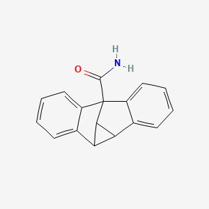 molecular formula C17H13NO B15075205 4c,8d-dihydrodibenzo[a,f]cyclopropa[cd]pentalene-8b(4bH)-carboxamide CAS No. 35021-64-8