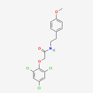 N-(2-(4-Methoxyphenyl)ethyl)-2-(2,4,6-trichlorophenoxy)acetamide